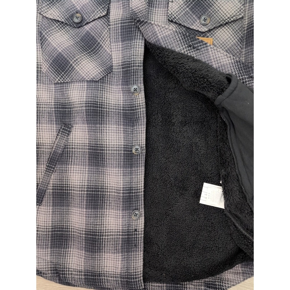 Men's Walls Outdoor Goods Sherpa Lined Heavy Flannel Plaid Size M - Picture 7 of 9